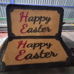 Thảm Chùi Chân Happy Easter Làm Bằng Xơ Dừa 2